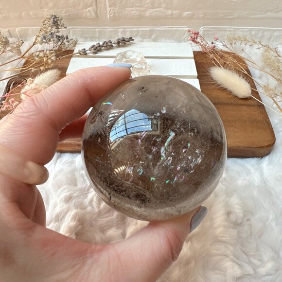 Gorgeous Smoky Quartz Sphere (SQ2) - Picture 3 of 7